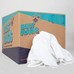 Bath Towel Size Terry Wipers, White, 20x40 to 24x50, Package Size Options, Bulk Available