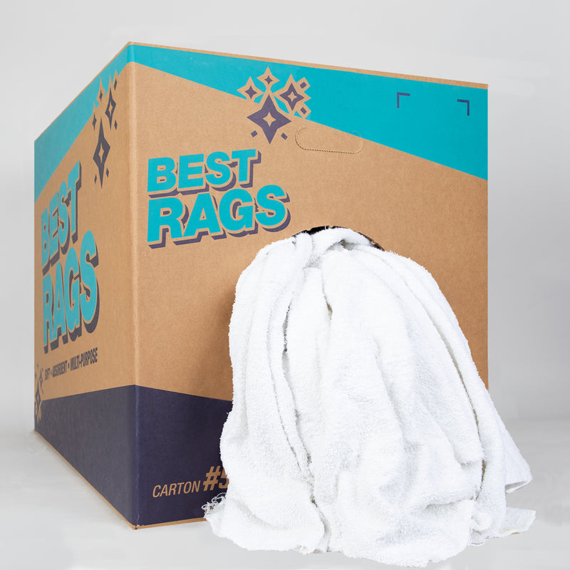 White Terry Cloth Rags
