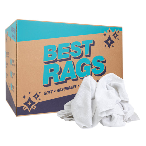 Terry Towels White, Shop Rags By The Box