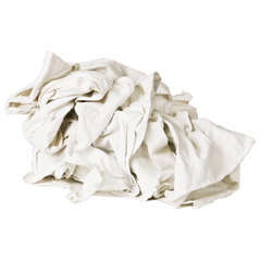 New Bright White T-Shirt Wiper Cleaning Rags - Packing Size Options, 14x14 to 20x20 All-Purpose Wipers