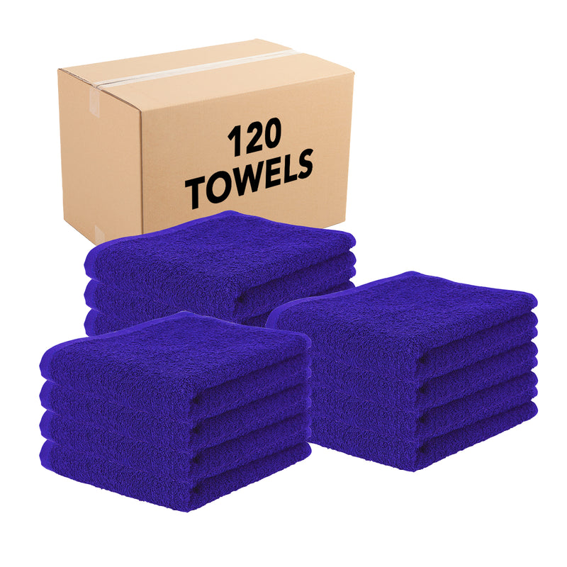 Plush and Absorbent Cotton Cleaning Towels for Cars (16x27 Inch, 12 Pack) - Professional Grade Automotive Detailing Cloths
