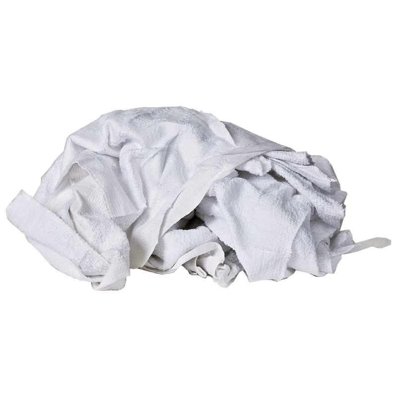 Arkwright Terry Washcloth Size White Cleaning Rags (5 lb Bag), 11x11 to  13x13, Bulk Multipurpose Cleaning Solutions 