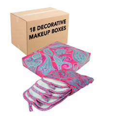 Makeup Removal Cloth Set with Travel Bag in Decorative Gift Box, 5-Cloths, 1 Bag, Soft Coral Fleece Microfiber, 7x16 in., Design Options