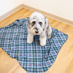 Pet Blankets, Size Options, Soft Polar Fleece, Checkered Design, Pack of 6