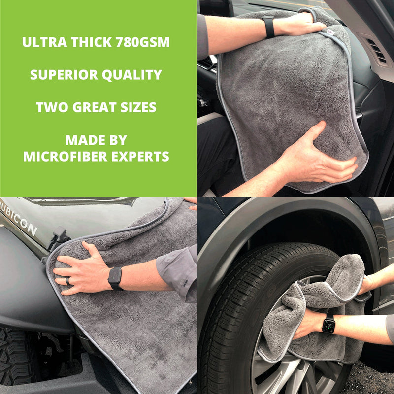 TowelZilla Microfiber Car Cleaning Cloths, Bulk Case, Ultra-Thick 800 GSM, Size Options, Bulk Available