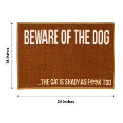 Pet Bowl Mat for Dog Owners, Funny Decorative Design 