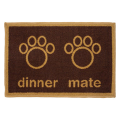 Pet Mat with Non-Slip Backing, Dog Food Bowl Mat, Four Decorative Designs, 16x24 in., Buy One Mat or Buy a Case of 24