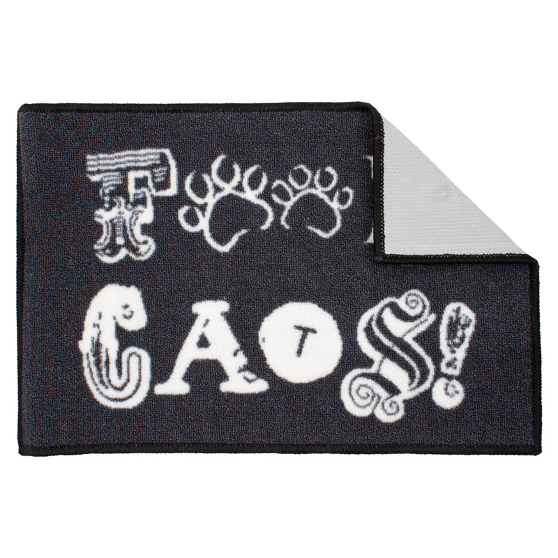 Case of 24 Pet Bowl Mats for Dog Owners, Funny Decorative Design "Fu@k Cats", 16x24