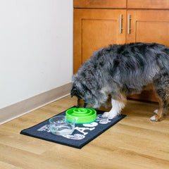 Case of 24 Pet Bowl Mats for Dog Owners, Funny Decorative Design 