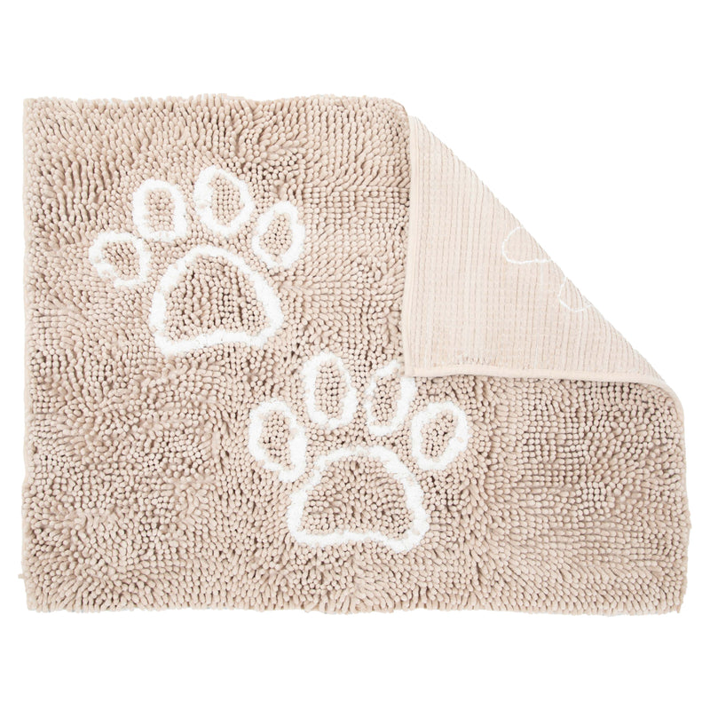 Chenille Pet Mat with Paw Print Designs, Soft Microfiber Chenille, 3 Colors, 20x31 in. & 26x35 in.