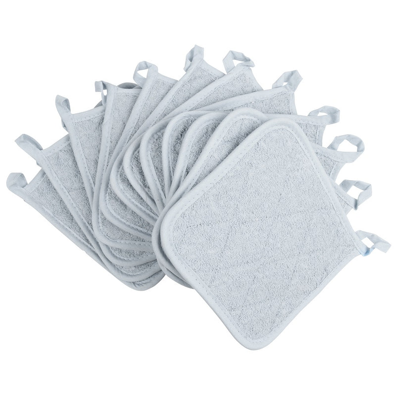 Kitchen Pot Holders, Cotton Terry, Looped, 7x7 in., Six Colors, Buy a Case of 144.