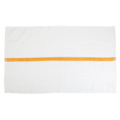 Power Gym Bath Towels (Case of 60), White, Color Stripe, Cotton, 22x44 in.
