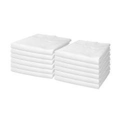 Lulworth Soft White Pillowcases (Bulk Case of 72), Thread Count Options, Cotton Poly Blend,. 42x36 in.