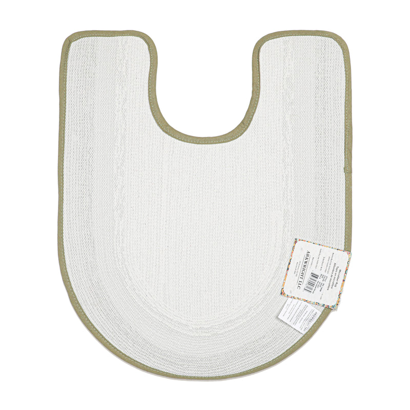 Fast Track Toilet Contour Rug, 20x24, Color Options, Microfiber Material