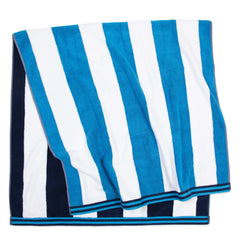 Aston and Arden Striped Reversible Oversized Thick Beach Towel, CASE of 8 Towels, (35x70 in., 600 GSM)