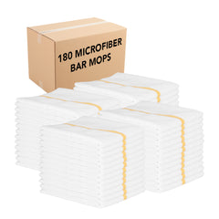 Microfiber Bar Mop Kitchen Towels, 15x18 in., Absorbent, Lint-Free, Bulk Case of 180
