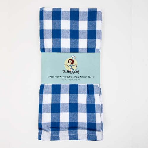 Bistro Set of 2 Blue Buffalo Check Kitchen Towels