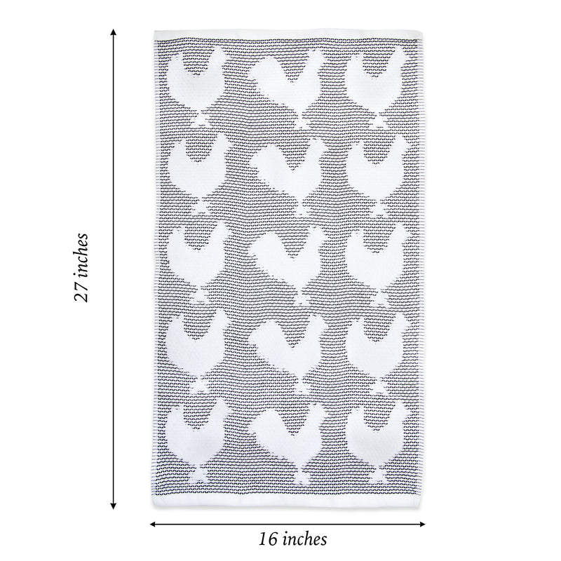Tickling Weave Rooster Kitchen Towels 4-Packs, Cotton, 16x27 in., Buy a Bulk Case of 48 Rooster Towels.