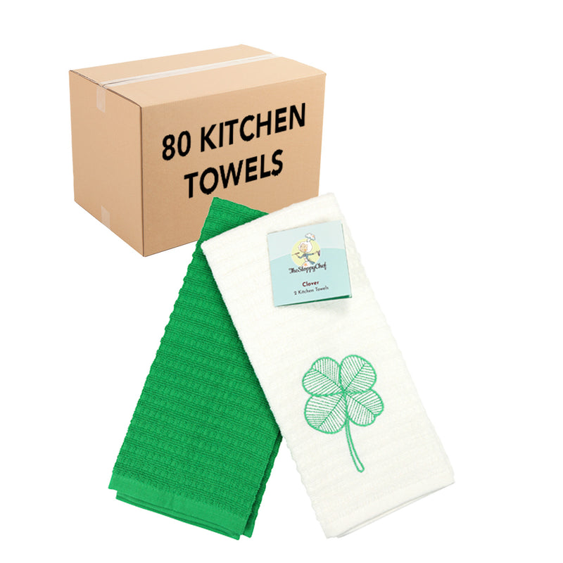 CASE of 144 Sloppy Chef Premier Kitchen Towels, 15x25 Inches
