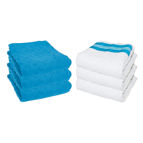 Hand Towel 15X25 White Cotton Blend Bulk Pack Wash Soft Absorbent Towels Set