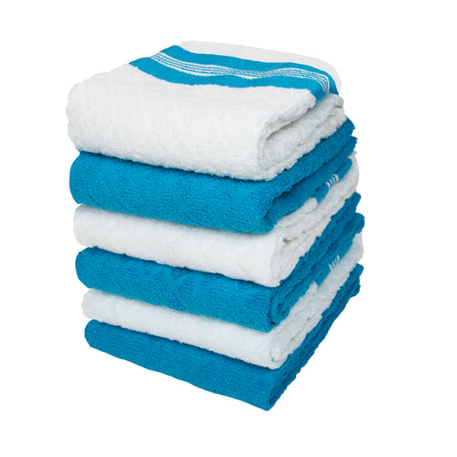Bulk Case of 288 Assorted Printed Microfiber Kitchen Towels, 16x26 in.