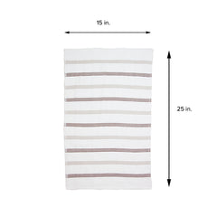 CASE of 144 Sloppy Chef Premier Kitchen Towels, 15x25 Inches, Cotton, Striped Pattern, Color Options