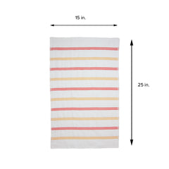 6 Pack of Premier Kitchen Towels: 15 x 25, Cotton, Striped Pattern, Color Options