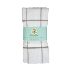 6 Pack of Premier Kitchen Towels: 15 x 25, Cotton, Windowpane Pattern, Color Options