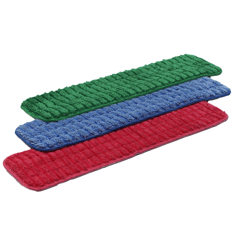 Scrubbing Wet Mop Microfiber Refill Pads, Color and Size Options
