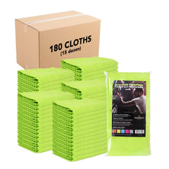 Case of 180 Smart Edge Microfiber Cleaning Cloths: 16 x 16, Color & Package Size Options