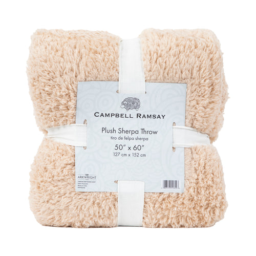 Bulk Case of 12 Plush Sherpa Throw Blankets, Soft Sherpa Polyester