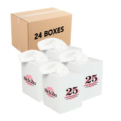 Makeup Removal Washcloth Decorative Dispenser Box (Case of 24 Boxes), White, 9x9” Cloths