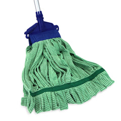Case of 12 Microfiber Tube Mop Heads, Size & Color Options, Highly Absorbent, Quick Drying, Ideal for Home, Commercial, and Industrial Use