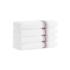 Aston & Arden White Turkish Luxury Hand Towels for Bathroom (600 GSM, 18x32 in., 4-Pack), Super Soft & Absorbent Hand Towels