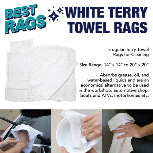 Terry Cotton Bar Towels - (25 lb. Box)