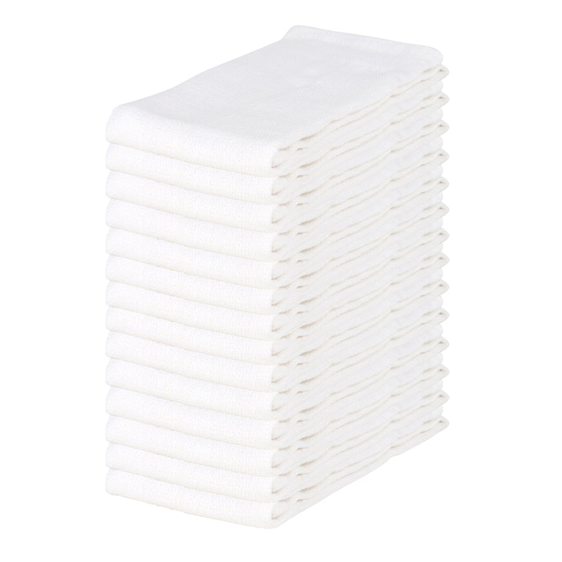 Case of 120 of Huck Weave Cotton Cleaning Towels - 16 x 26 - Color Options