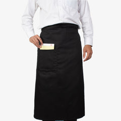 Bistro Aprons, 30x33 inches, Check Pocket, Adjustable Ties, 3 Colors, 65/35 Poly/Cotton, Buy a 12-Pack or a Bulk Case of 48