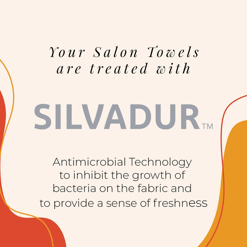 Bleach-Safe Microfiber Salon Towels with Silvadur™ Antimicrobial Treatment (Bulk Case of 192), 100% Microfiber, 16x27 in., Black