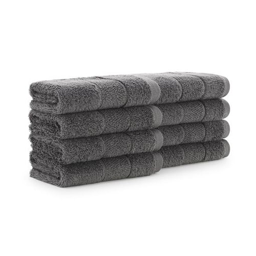 White Classic Luxury Black Bath Towel Set - Hotel Soft Cotton 2/Bath 2/Hand  4/Wash - 8 Piece